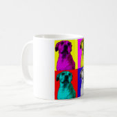 chien pop art Coffee Mug (Devant gauche)