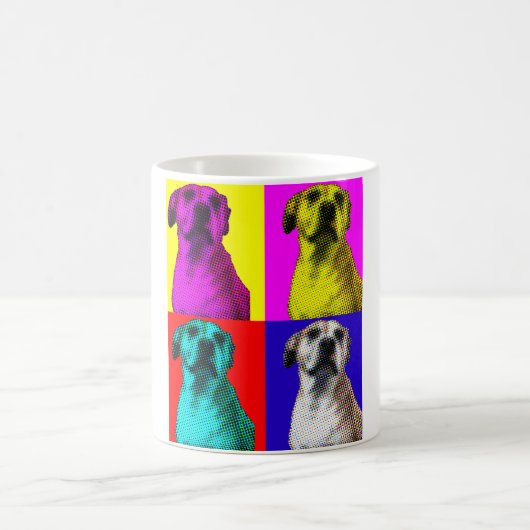 chien pop art Coffee Mug (Centre)