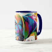 Chien Pop Art Mug (Devant droit)