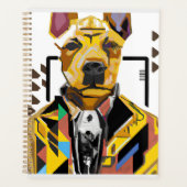 Chien portant un costume : Art numérique (Devant)