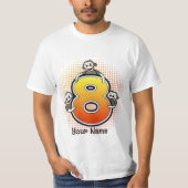 Chien-queue Numéro 8 T-shirt (Devant)
