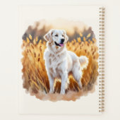 Chien Retriever Golden Blanc (Dos)