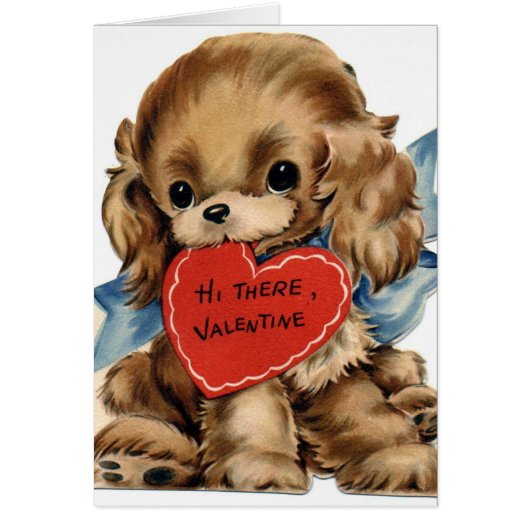 Chien Rétro Saint-Valentin (Devant)