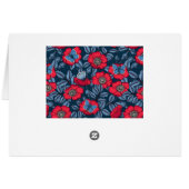 Chien rose et papillons en bleu et rouge (Dos Horizontal)