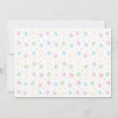 Chien rose Gold Girl Anniversaire Invitation (Dos)