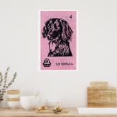 Chien rose - Impression boîte d'allumettes - Art m (Cuisine)