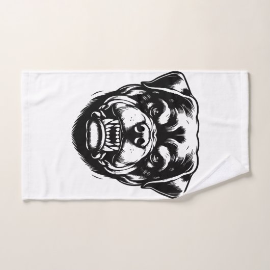 Chien Rottweiler (Serviette à main)