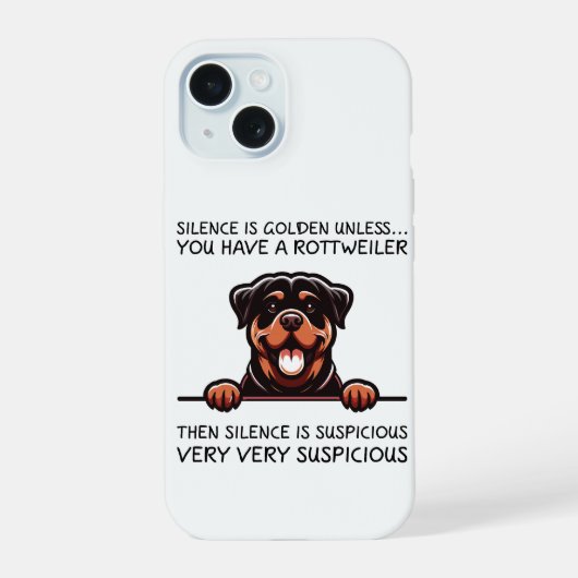 Chien Rottweiler Drôle (Verso)