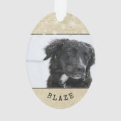 Chien rustique Grossissant Flocon de neige 2 Photo (dos)