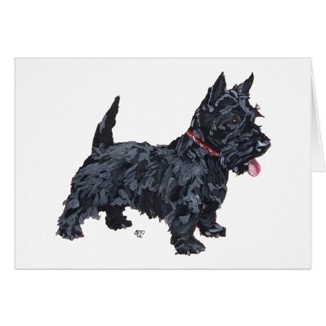 Chien Scottie fougueux (Devant horizontal)