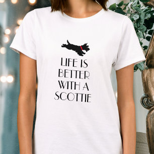 Chien Scottie Personnalisé Fun Dit T-Shirt
