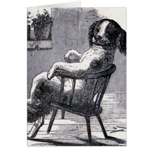 "Chien se reposant illustration dans chaise"