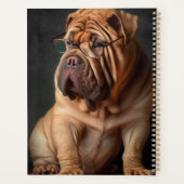 Chien Shar Pei Intelligent avec Conception de Livr (Dos)