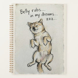 Chien Shiba endormi mignon "Câlins de rêve" 