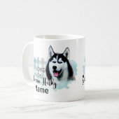 Chien Sibérie Husky Pet Mug de café, Coupe (Devant gauche)