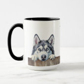 Chien sibérien Husky Mug (Gauche)