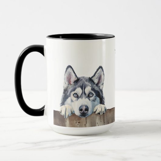 Chien sibérien Husky Mug (Gauche)