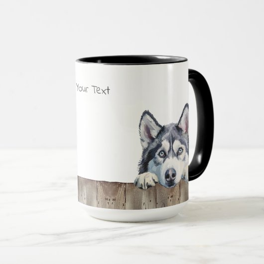 Chien sibérien Husky Mug (Devant droit)