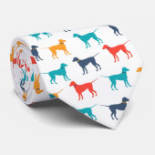 Chien Silhouette Cravate masculine (Roulé)