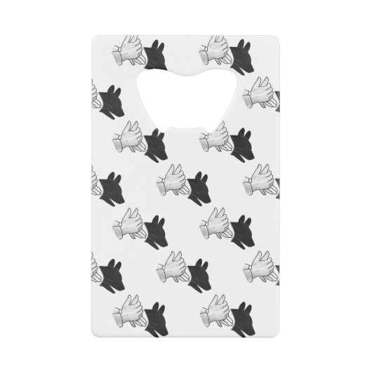 Chien Silhouette main (Devant)