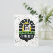 Chien sous la carte postale du pont (Debout devant)