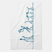 Chien Stick Figure Serviette de cuisine (Vertical)