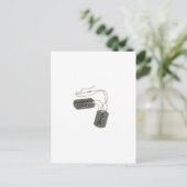 Chien Tags Carte postale (Debout devant)