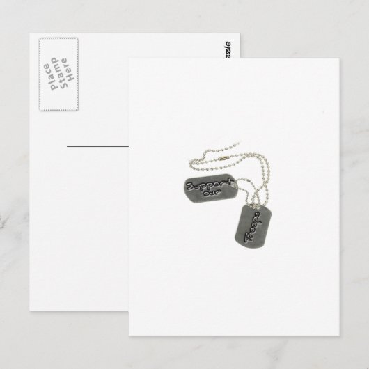 Chien Tags Carte postale (Devant / Derrière)