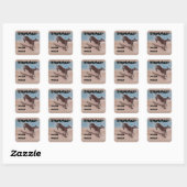 chien taillé ongles Stickers Classic Round (Feuille)