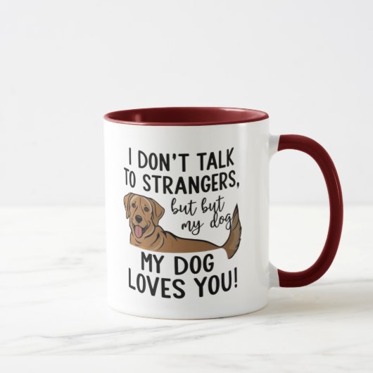 Chien t'aime Mug (Droite)