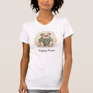 Chien-taupe à chiot vintage en T-shirt