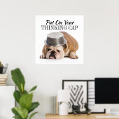 Chien-taureaux amusant révisé - Poster (Bureau à domicile)