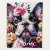 Chien-taureaux français avec Chien Rose Personnali (Devant)