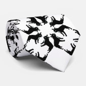 Chien-taureaux français Cravate noir et blanc (Roulé)