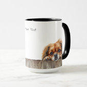 Chien Tibétain Espagnol Mug (Devant droit)