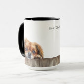 Chien Tibétain Espagnol Mug (Devant gauche)