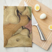 Chien Traite Serviette de cuisine (Quart Plié)