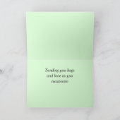 Chien vert frais et encouragement obtenir carte de (Intérieur)