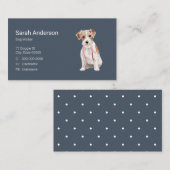 Chien Walker Animal assis Carte de visite (Devant / Derrière)