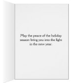 Chienne blanche sur carte de Noël noire (Intérieur (Droit))