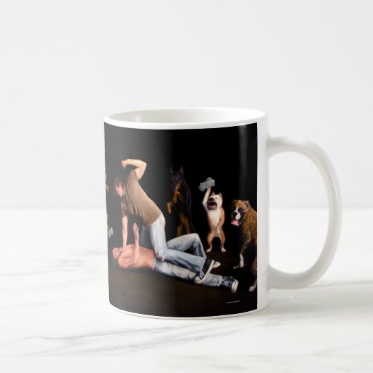 Chiens à la tasse de Manfight (Droite)