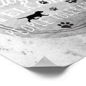 chiens accueil personnes tolérées décoration gris  (Coin)