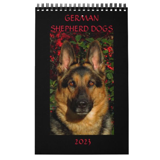 CHIENS ALLEMANDS SHEPHERD - Calendrier d'une page (Protection)
