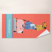 Chiens amusants Enfants (Serviette de bain)