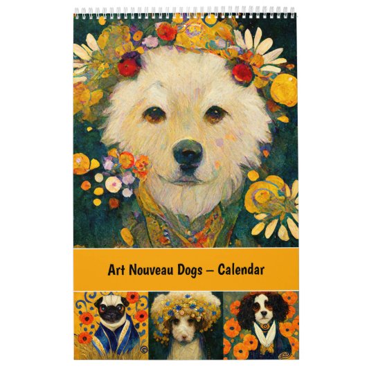 Chiens Art Nouveau – Calendrier (Protection)