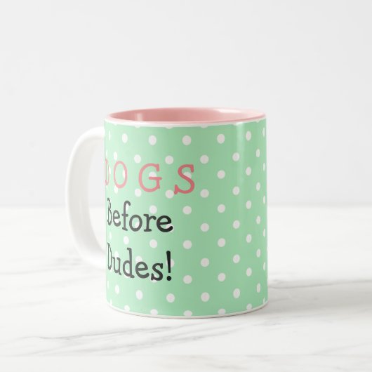 Chiens avant tasse verte de types (Devant gauche)