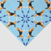 Chiens Beagle en papier de soie (Détail)