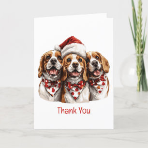 Chiens Beagles de Noël Merci