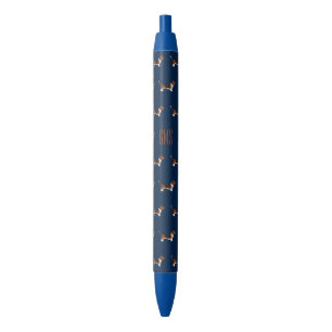 Chiens beagles Motif Stylo monogramme