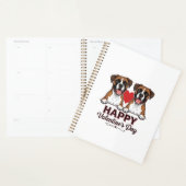 Chiens Boxer Joyeuse Saint-Valentin Vintage (Devant avec enveloppe)